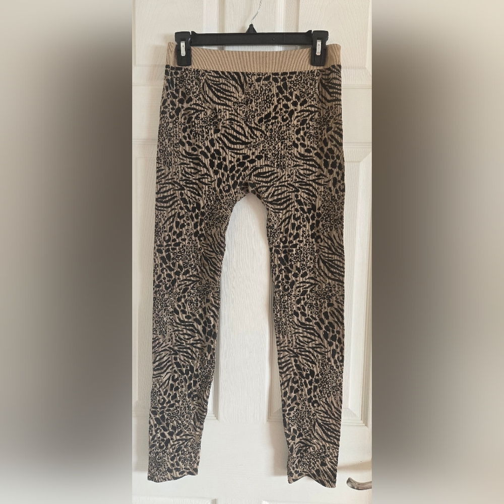 Leopard Print Sweater Leggings